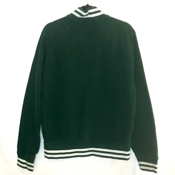 Vintage Polo Zip up Sweatshirt (dark green) - Picture 2 of 5